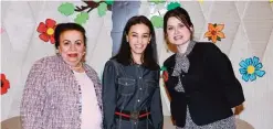  ??  ?? (From left) Narjis Al-Shatti, Nibal Bourisly and Elena Solomatina.