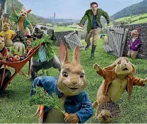  ??  ?? Peter Rabbit has been brought into the 21st century but the setting has been left more or less intact and true to the Beatrix Potter original.