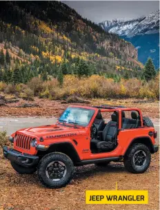  ??  ?? JEEP WRANGLER