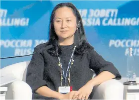  ?? REUTERS ?? Complicada. Meng Wanzhou, arrestada en una escala en Vancouver.