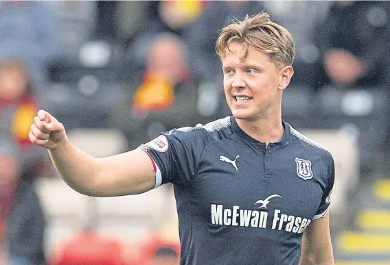  ??  ?? Mark O’Hara’s contract at Dundee ends this summer and the 22-year-old midfielder is free to speak with other clubs about his future.