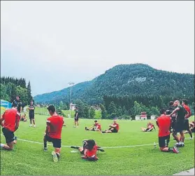  ?? FOTO: SD EIBAR ?? El Eibar se prepara en tierras austriacas Mendilibar se ha llevado a 26 jugadores