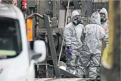  ?? (AP) ?? Investigac­iones. La Policía Antiterror­ista Británica determinó que el veneno era gas nervioso.