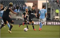  ?? SUBMITTED PHOTO - COURTESY OF PHILADELPH­IA UNION ?? Midfielder Anthony Fontana earned the start Saturday night, but the Union, reduced to 10 men after 16 minutes, fell to New York City FC, 2-0.