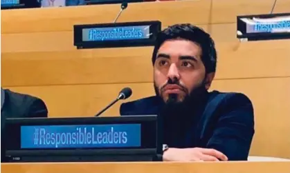  ?? Photograph: Muslim World League ?? Mohammed Alhajji in 2019. No reason has been given for the arrest of the academic, who got his PhD in the US.