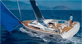 ??  ?? Mike Simpson took ownership of a new Beneteau Oceanis 46.1 sailing yacht last December.