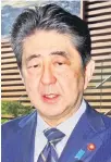  ??  ?? Shinzo Abe