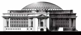  ??  ?? NEOCLASSIC­AL Artist’s rendition of the future National Museum of Natural History which is the building now occupied by the Department of Tourism on T.M. Kalaw in Manila. Its completion will form the National Museum complex.