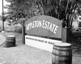  ?? ?? Entrance to Appleton Estate in St Elizabeth.