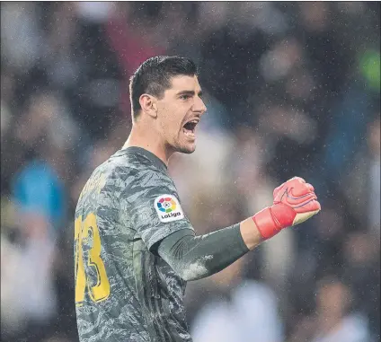  ?? FOTO: EFE ?? Thibaut Courtois ha echado el cierre esta temporada en su portería y ha encajado 24 goles en 31 partidos