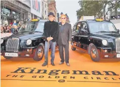  ??  ?? Vaughn (left) and Sir Elton John pose at the global premiere of ‘Kingsman: The Golden Circle'.