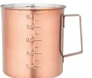  ??  ?? Copper measuring jug, £9.99, Homesense.