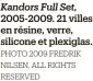  ?? Photo 2009 Fredrik Nilsen, All Rights Reserved ?? Kandors Full Set, 2005-2009. 21 villes en résine, verre, silicone et plexiglas.