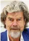  ?? FOTO: KAISER/DPA FOTO: DPA ?? Reinhold Messner verkauft im Internet Tickets für Gera mit Corona-ausfallsch­utz.