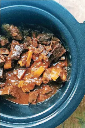  ?? [PHOTO BY KATIE WORKMAN/AP] ?? This barbecue beer beef stew is from a recipe by Katie Workman.