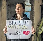  ?? Picture: Heathcliff­e O’malley for The Telegraph ?? Nataliia Zarytska, 36 – soldier Bogdan Semenets’s new bride – has called for the surrounded fighters to be given safe passage out of the Azovstal plant in Mariupol