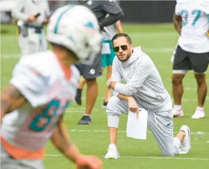  ?? JOE CAVARETTA/SOUTH FLORIDA SUN SENTINEL ?? Miami Dolphins coach Mike McDaniel will oversee a team ready to win big this season.