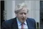  ?? AP PHOTO/MATT DUNHAM, FILE ?? British Prime Minister Boris Johnson has tested positive for the new coronaviru­s. Johnson’s office said Friday that he was tested after showing mild symptoms. Downing St. says Johnson is self-isolating and continuing to lead the country’s response to COVID-19.