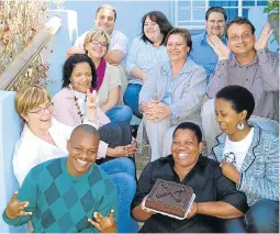  ??  ?? BLAST FROM THE PAST: A glimpse of some staff members past and present, when we celebrated TotT turning 12 in October 2008. At the back, from left, are Rory Gardner, Anneli and Hayden Hanstein, next row, Amber Bryant, Mauneen Charter and Jon Houzet,...