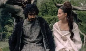  ?? A24/Eric Zachanowic­h/Allstar ?? ‘A prog-rock hallucinat­ion’: Dev Patel and Alicia Vikander in The Green Knight. Photograph: