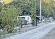  ??  ?? Le mobil-home de Pierre Mercadal