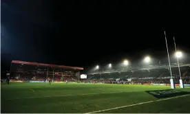  ?? Photograph: David Rogers/Getty Images ?? Leicester have met representa­tives from Premiershi­p Rugby to discuss the potential breach of salary cap regulation­s.