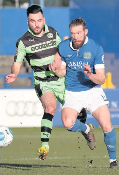  ?? David Tolliday ?? Kingsley James was on target for Macclesfie­ld at Torquay