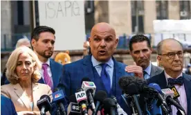  ?? Photograph: Eduardo Muñoz/Reuters ?? Harvey Weinstein lawyer Arthur Aidala at a press conference in New York on Thursday.