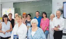  ?? FOTO: JÜRGEN BADER ?? Kurz in Frankreich waren die Teilnehmer des Sommerkurs­es.