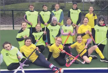  ?? ?? Fermoy Hockey Club U12 team.