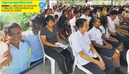  ??  ?? Promoción. La Política de Equidad e Igualdad de Género en el sistema educativo iniciará con la formación docente.