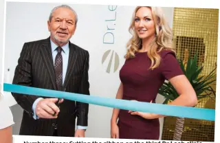  ?? ?? Number three: Cutting the ribbon on the third Dr Leah clinic