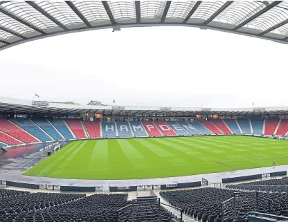  ?? Picture: SNS. ?? The SFA agreed a deal last week to buy Hampden Park from Queen’s Park for £5.1m.