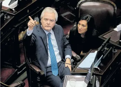  ?? EMMANUEL FERNÁNDEZ ?? Impulsor. El senador Federico Pinedo presentó el proyecto de marco regulatori­o.