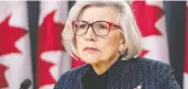  ?? JUSTIN TANG / THE CANADIAN PRESS ?? Former chief justice of the Supreme Court of Canada Beverley Mclachlin is the first Canadian to sit
on the bench of Hong Kong’s highest court.