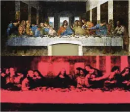  ??  ?? Los dos siguientes lotes se quedaron sin vender. Hasta que llegó el Warhol, inspirado en La última cena de Leonardo, que se adjudicó por casi 61 millones de dólares. «Una maravilla. El Da Vinci es puro fetichismo», dice la galerista.