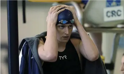  ?? ?? Lia Thomas became the first trans athlete to win an NCAA swimming title in March. Photograph: John Bazemore/AP