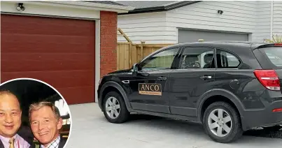  ?? STUFF ?? Above, this Flat Bush address is listed as Colin Shijia Zheng’s residentia­l address and as the company address of Anco Internatio­nal. An Anco-branded car is parked in the driveway. Inset, Yikun Zhang with National Party president Peter Goodfellow.