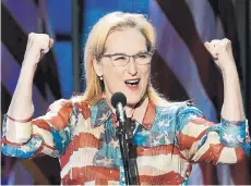 ?? FOTO: AFP ?? La actriz Meryl Streep el martes.