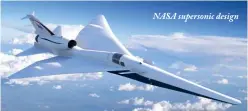  ??  ?? NASA supersonic design