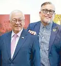  ??  ?? Gracing Pintôkyo are Philippine Ambassador to Japan H.E. Jose Laurel V and ACC board member and fashion designer Rajo Laurel.