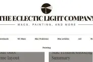  ?? Courtesy screenshot ?? Eclectic Light Co. has tons of useful info for anyone who wants to go under the hood of the new Macs.