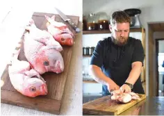  ??  ?? Chef van der Merwe is known for serving up freshly-caught fish. — Twitter photo