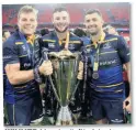  ??  ?? WINNER Murphy (left) picked up Champions Cup in May at Leinster