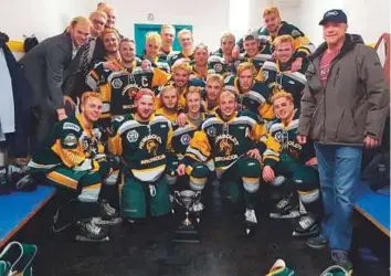  ?? Courtesy: Twitter ?? Members of the Humboldt Broncos, of the Saskatchew­an Junior Hockey League, who were involved in an accident that killed at least 14. The team comprised 24 players, all from Canada, with the youngest aged 16 and the oldest 21.