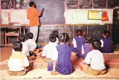  ??  ?? It is estimated that India’s learning poverty was at 54.8 per cent in 2017 — children unable to read and understand simple text and numbers by the age of 10