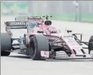  ?? FOTO: AP ?? Ocon, en el pasado GP de Singapur