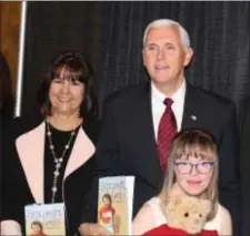  ?? SUBMITTED PHOTO ?? Chloe Kondrich, Pence. right, is seen with Vice President Mike