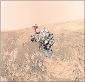  ?? NASA — JPL-CALTECH — MSSS ?? A self-portrait taken by the Curiosity rover in Gale Crater.