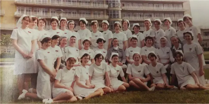  ??  ?? The nurses in their days in Our Lady of Lourdes